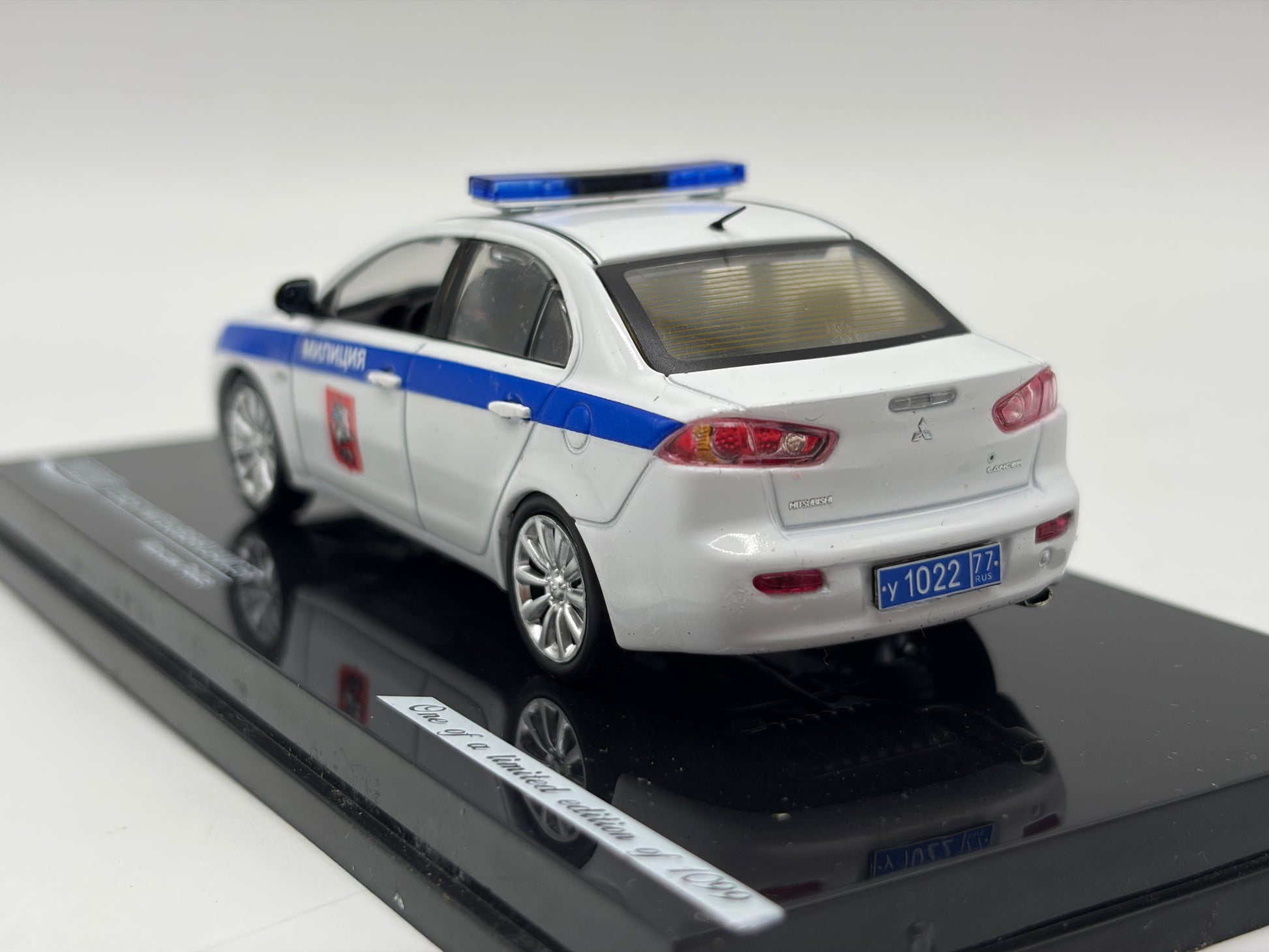 1/43 2009 Mitsubishi Lancer - Moscow Police | Model Police Car