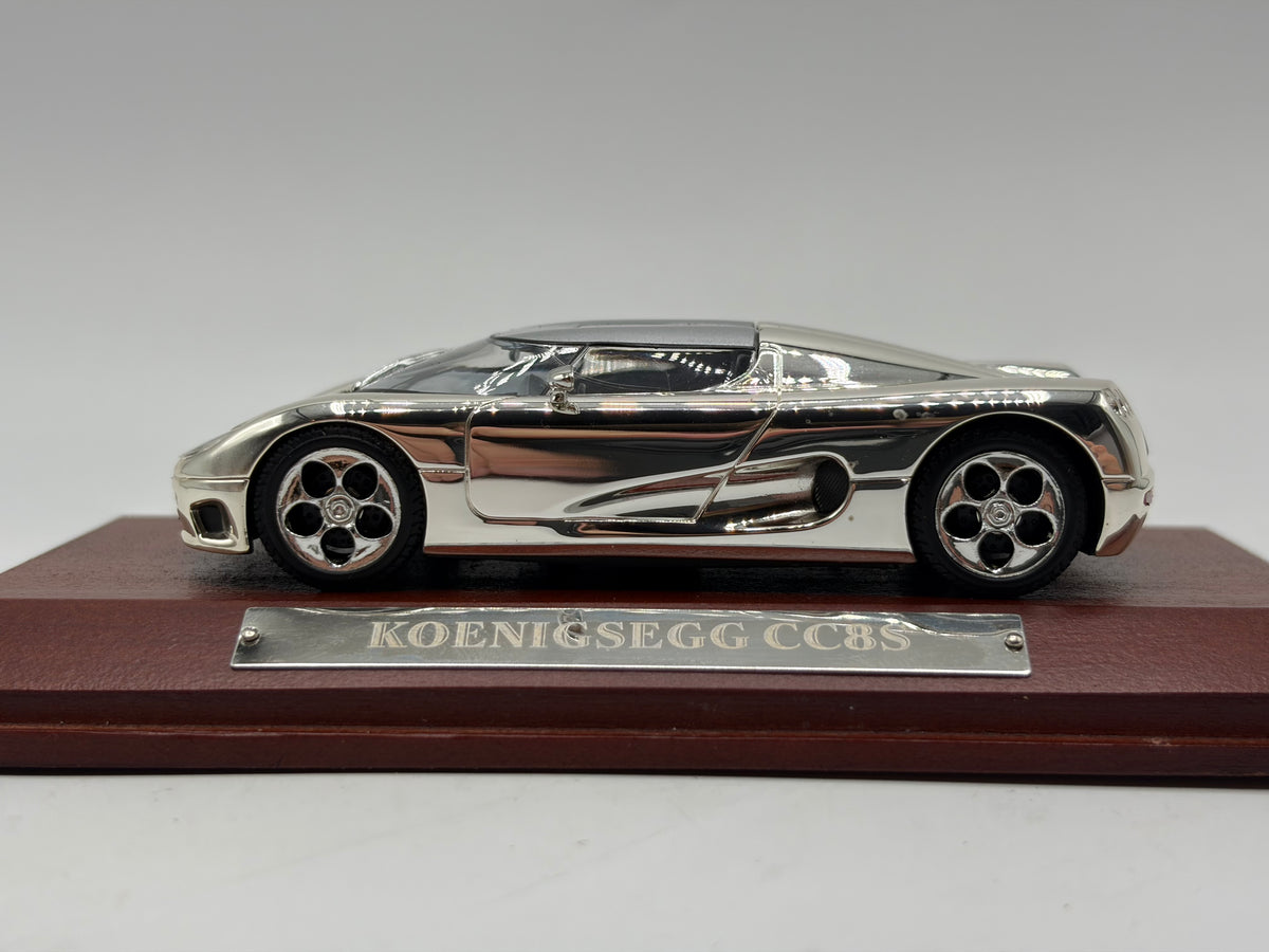 1/43 2002 Koenigsegg CC8S - Chrome | Model Car