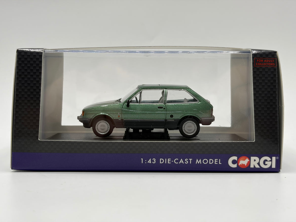 1/43 1987 Ford Fiesta Mk2 1.4 Ghia - Willow Green - Corgi Vanguards | Model Car