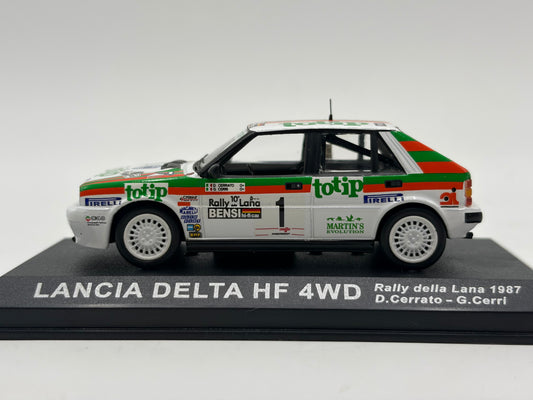 1/43 1987 Lancia Delta HF 4WD - Rally della Lana - Cerrato / Cerri | Model Rally Car