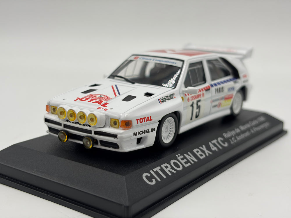 1/43 1986 Citroen BX 4TC - Monte Carlo Rally - Andruet / Peuvergne | Model Rally Car