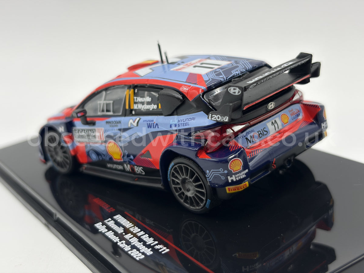 1/43 2022 Hyundai i20 N - Monte Carlo Rally - Neuville / Wydaeghe | Model Rally Car