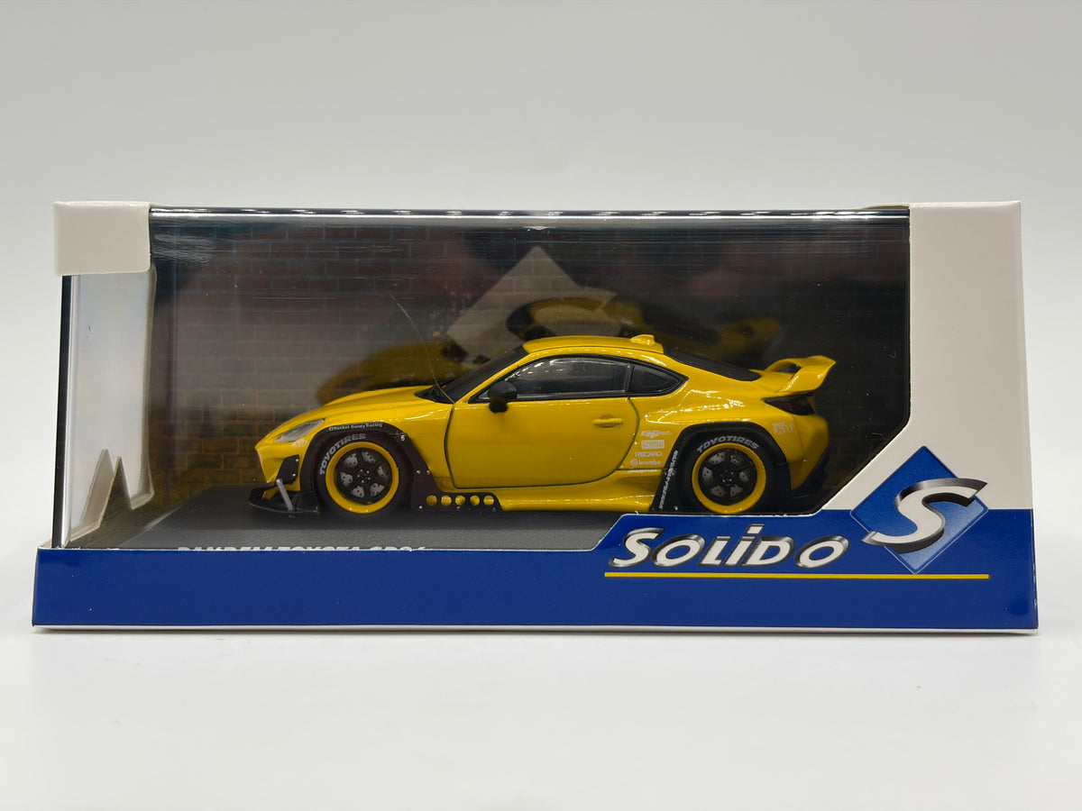 1/43 2022 Pandem Toyota GR86  Rocket Bunny - Yellow - Solido