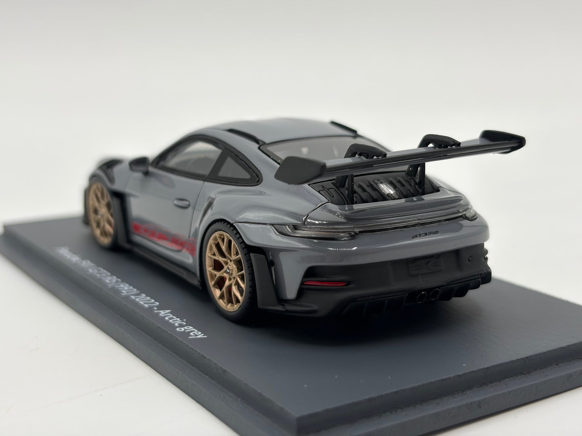 1/43 2022 Porsche 911 GT3 RS (992) - Arctic Grey - Schuco | Model Car