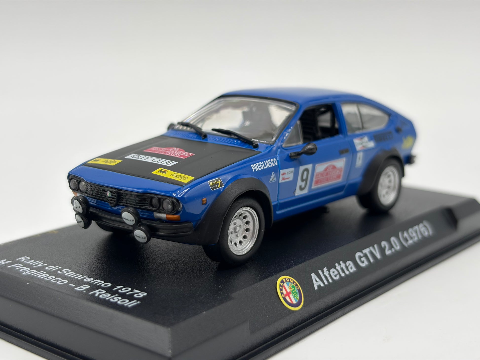 1/43 1976 Alfa Romeo Alfetta GTV 2.0 - Rally Sanremo - Pregliasco / Reisoli | Model Rally Car