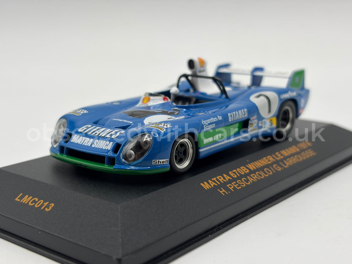 1/43 1974 Matra 670B - Pescarolo / Larrousse - IXO | Model Le Mans Car