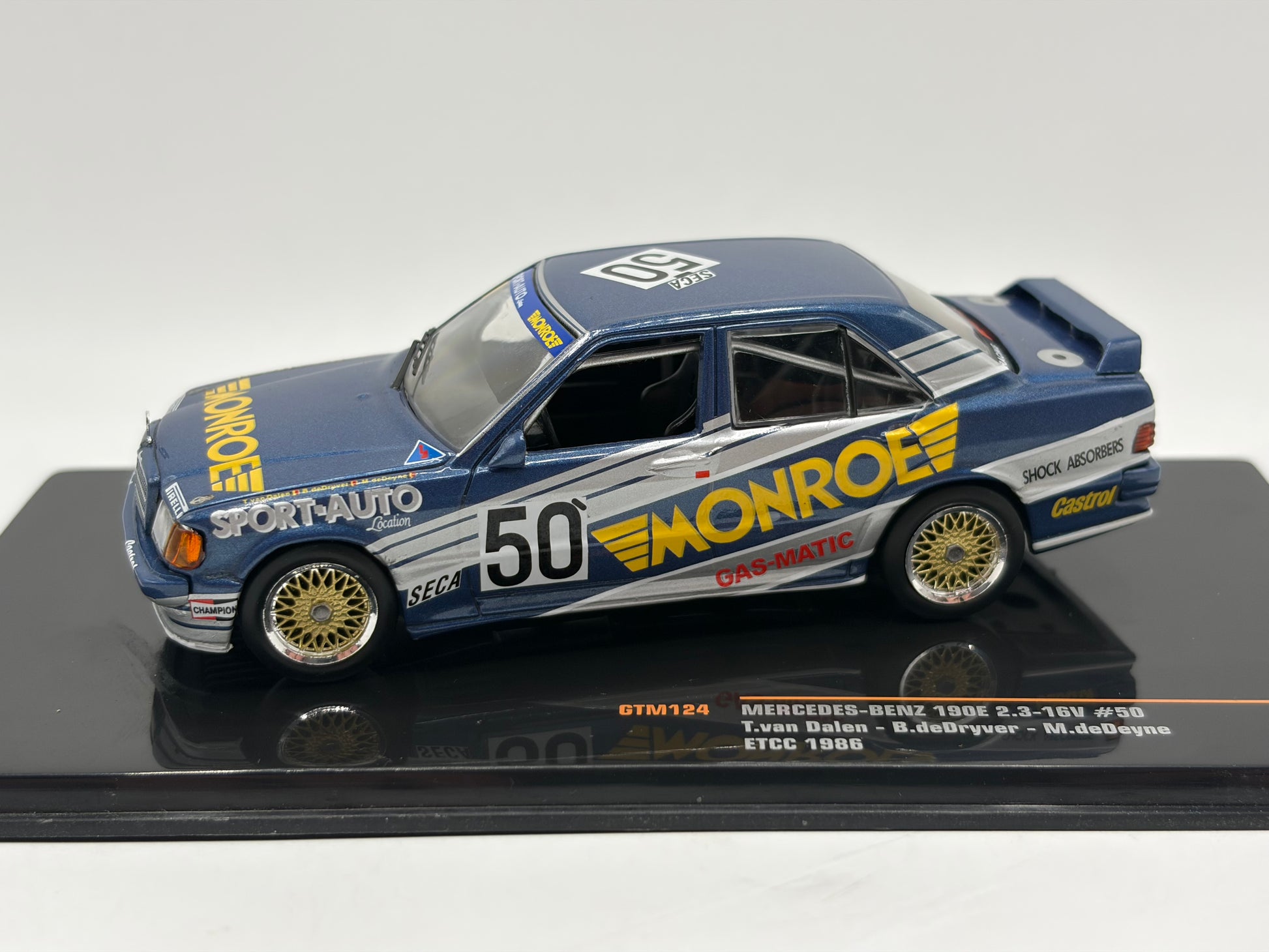 1/43 1986 Mercedes 190E 2.3-16 - ETCC - van Dalen / De Dryver / de Deyne | Model Car