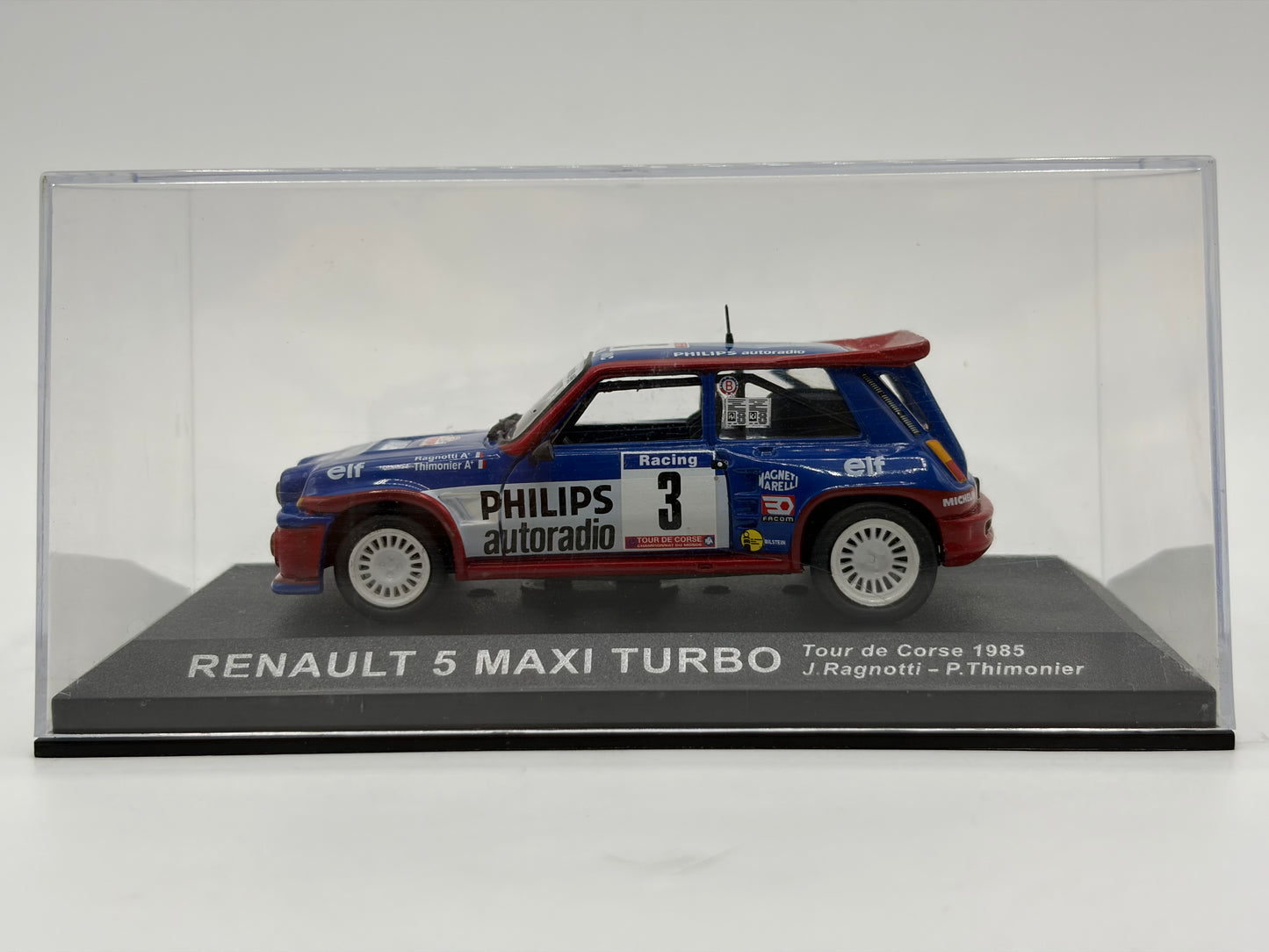 1/43 1985 Renault 5 Maxi Turbo - Tour de Corse - Ragnotti / Thimonier | Model Rally Car