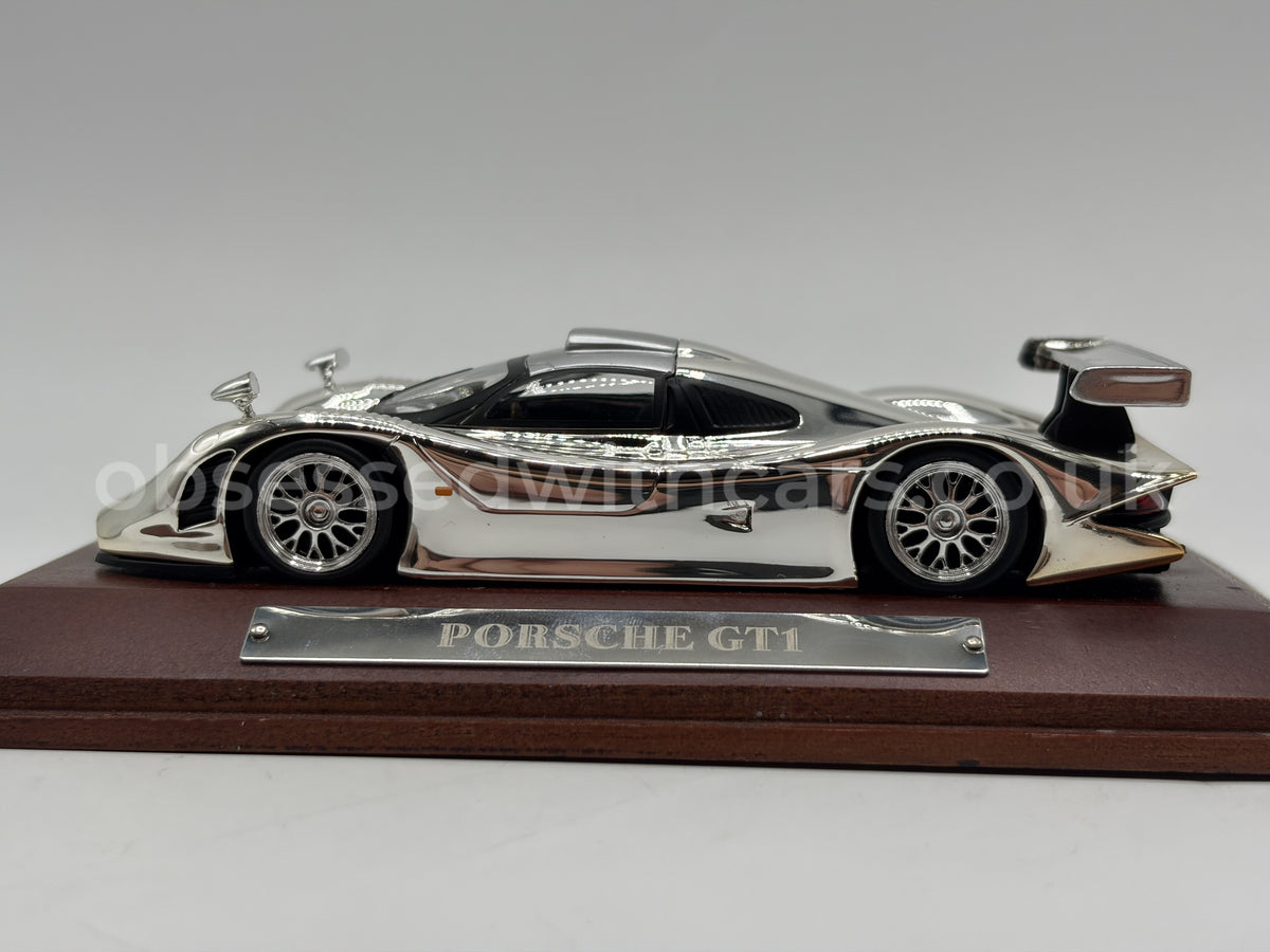 1/43 1996 Porsche 911 GT1 - Chrome | Model Car