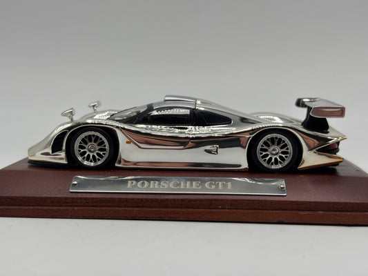 1/43 1996 Porsche 911 GT1 - Chrome | Model Car