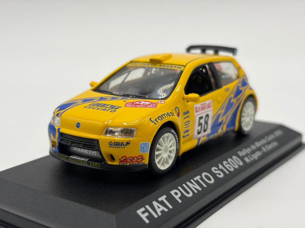 1/43 2003 Fiat Punto S1600 - Monte Carlo Rally - Ligato / Garcia | Model Rally Car