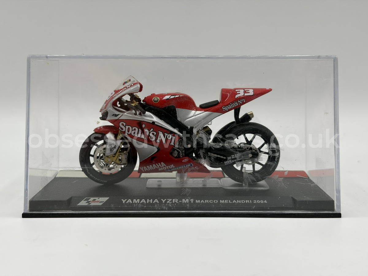 1/24 2004 Yamaha YZR-M1 - Marco Melandri | Racing Bike Model
