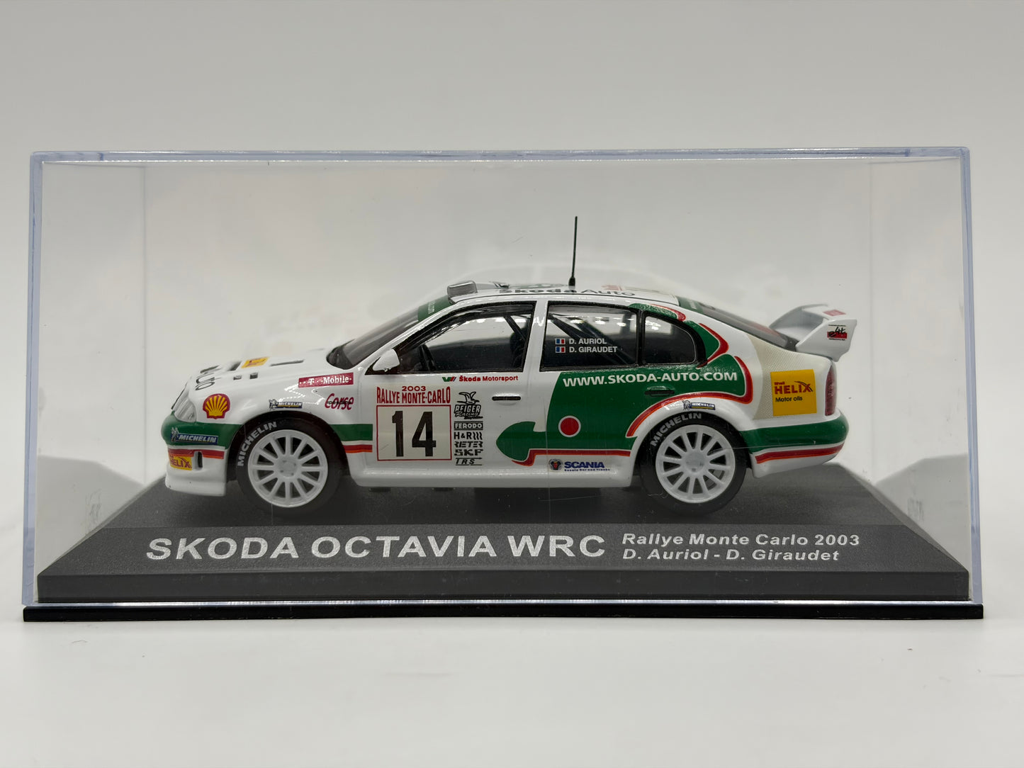 1/43 2003 Skoda Octavia WRC - Monte Carlo Rally - Auriol / Giraudet | Model Rally Car