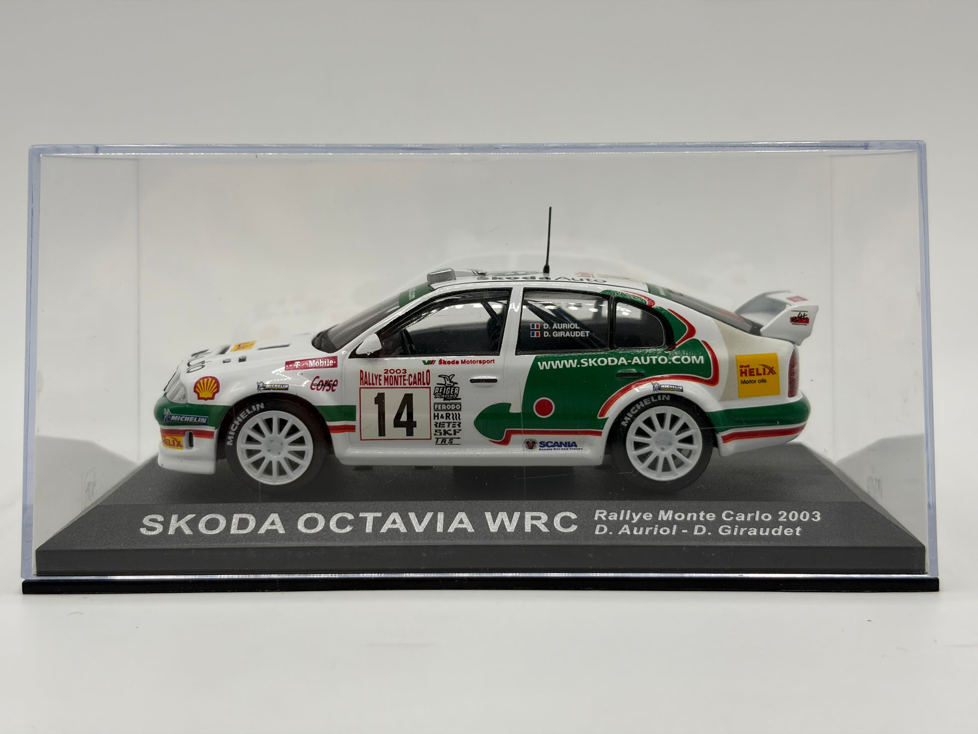 1/43 2003 Skoda Octavia WRC - Monte Carlo Rally - Auriol / Giraudet | Model Rally Car