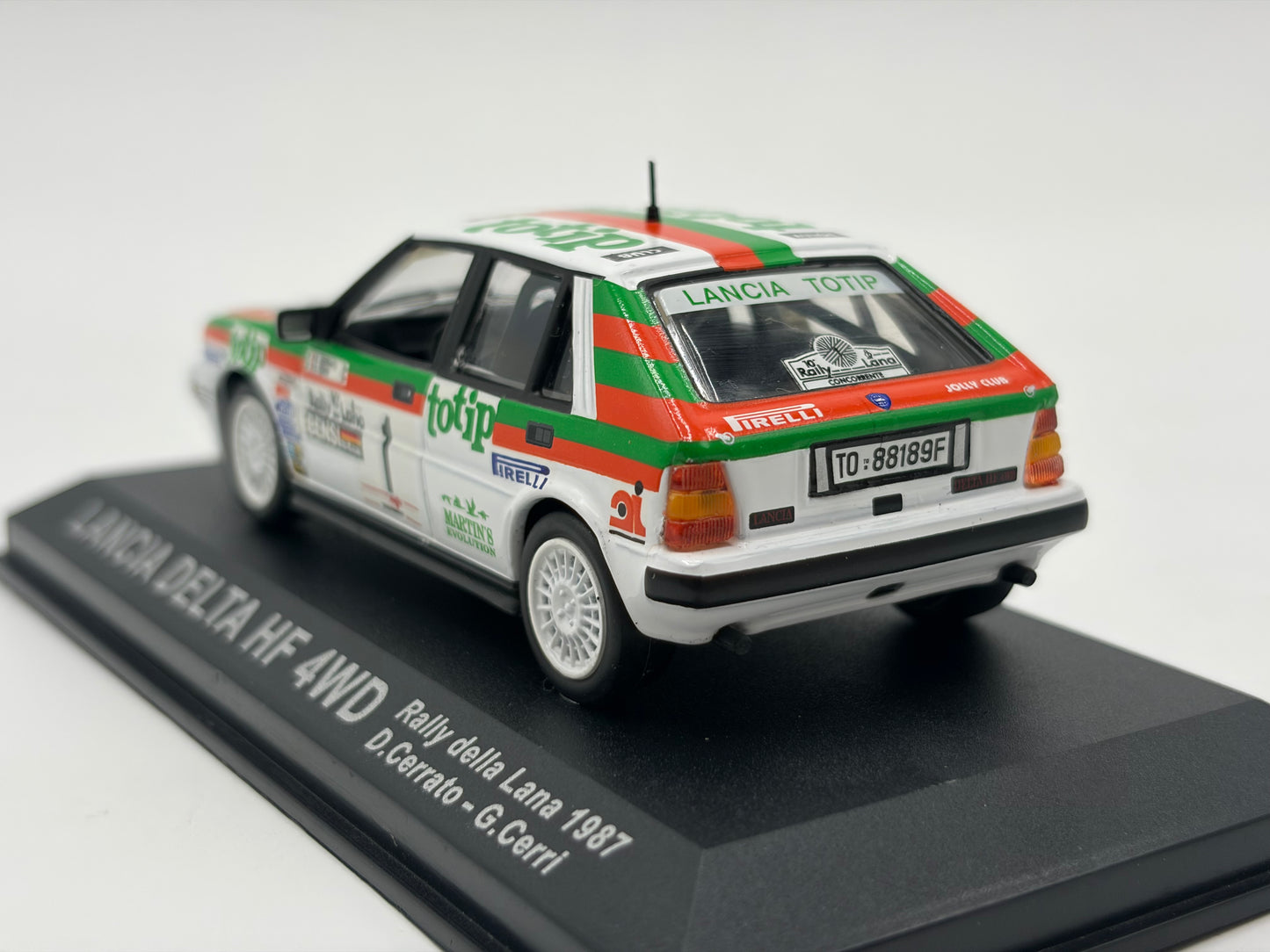1/43 1987 Lancia Delta HF 4WD - Rally della Lana - Cerrato / Cerri | Model Rally Car