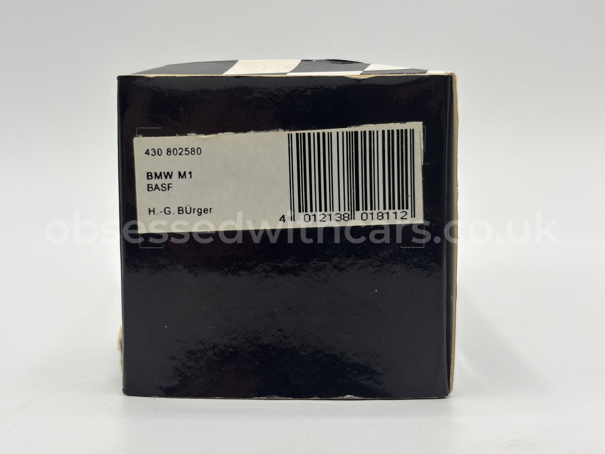 1/43 1980 BMW M1 Procar “BASF” - Hans-Georg Burger - Minichamps | Model Car