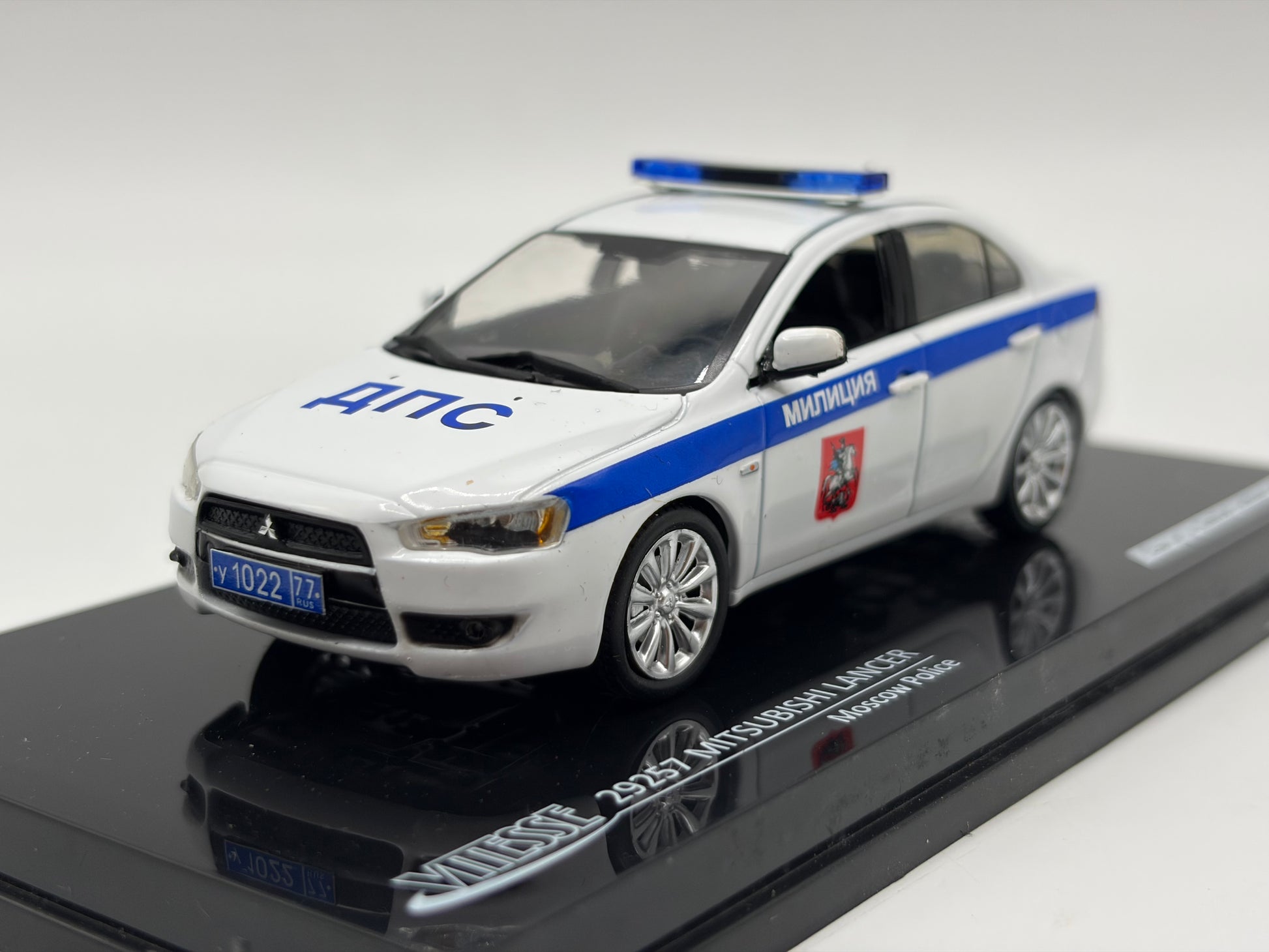 1/43 2009 Mitsubishi Lancer - Moscow Police | Model Police Car