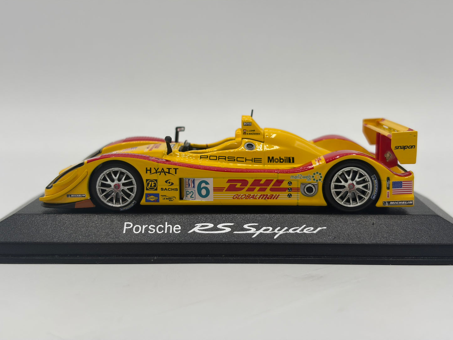 1/43 2006 Porsche RS Spyder - ALMS - Luhr / Maassen - Minichamps | Model Car