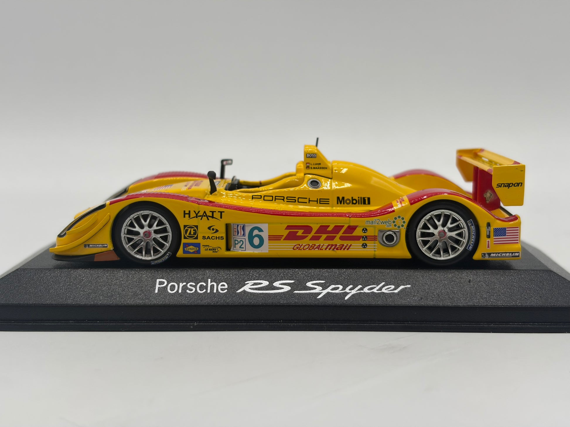 1/43 2006 Porsche RS Spyder - ALMS - Luhr / Maassen - Minichamps | Model Car