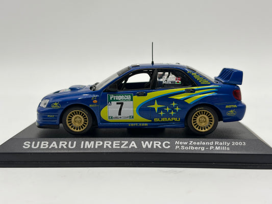 1/43 2003 Subaru Impreza WRC - New Zealand Rally - Solberg / Mills | Model Rally Car
