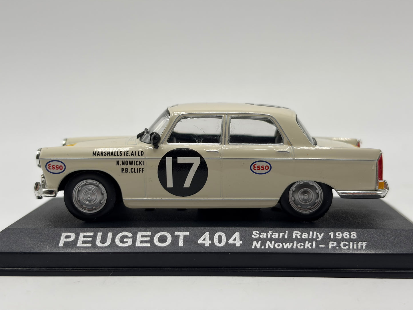 1/43 1968 Peugeot 404 - Safari Rally - Nowicki / Cliff | Model Rally Car