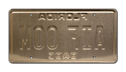 AIF OOM - Miami Vice Crockett's Ferrari Testarossa | License Plate