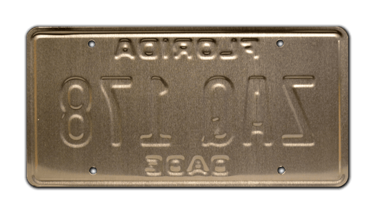 ZAQ 178 - Miami Vice - Crockett's Ferrari Daytona | License Plate