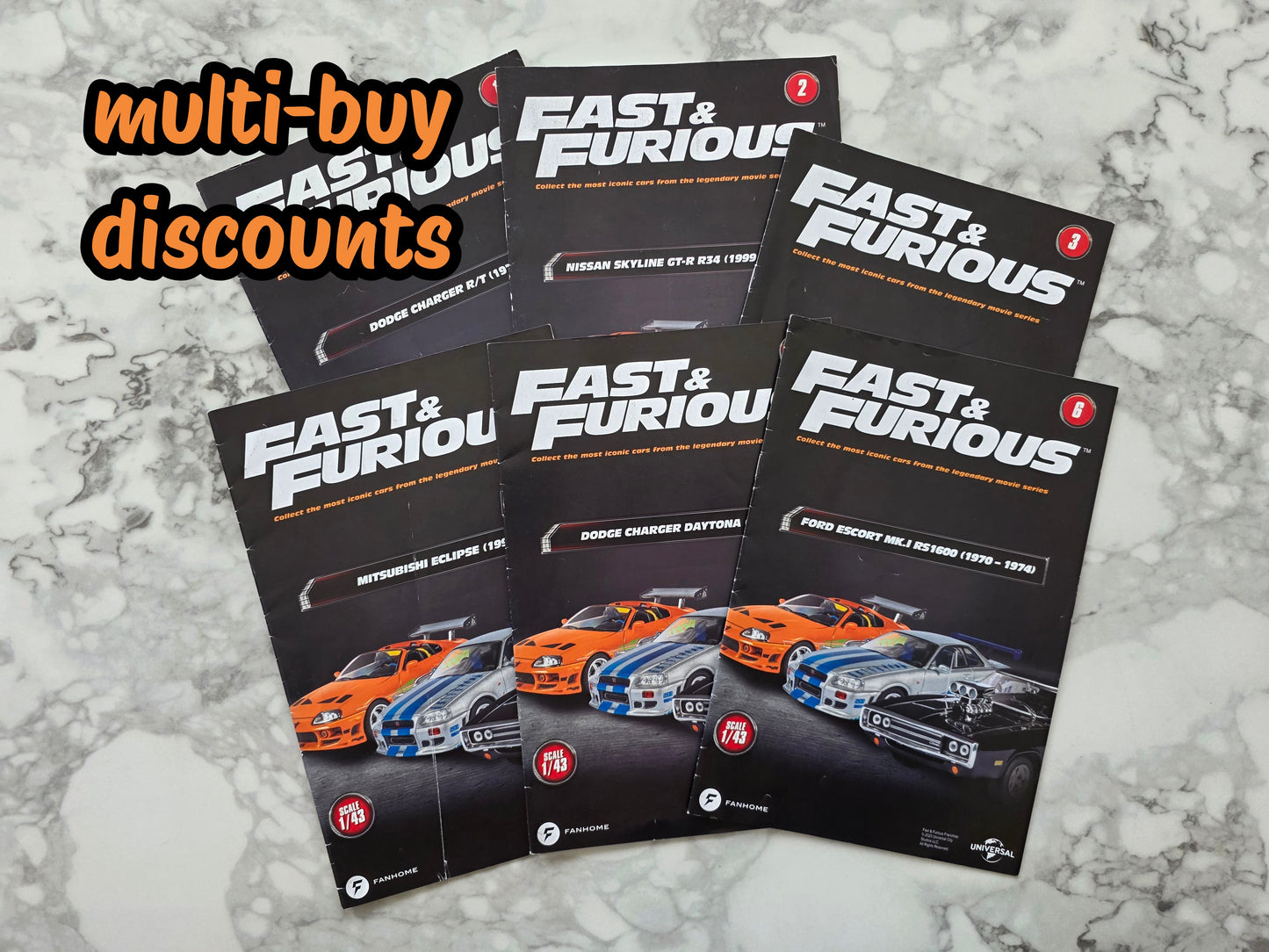 Fast & Furious Car Collection Magazines - Select Your Issue