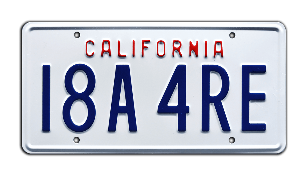 I8A 4RE - 90210 - Steve's Corvette | License Plate