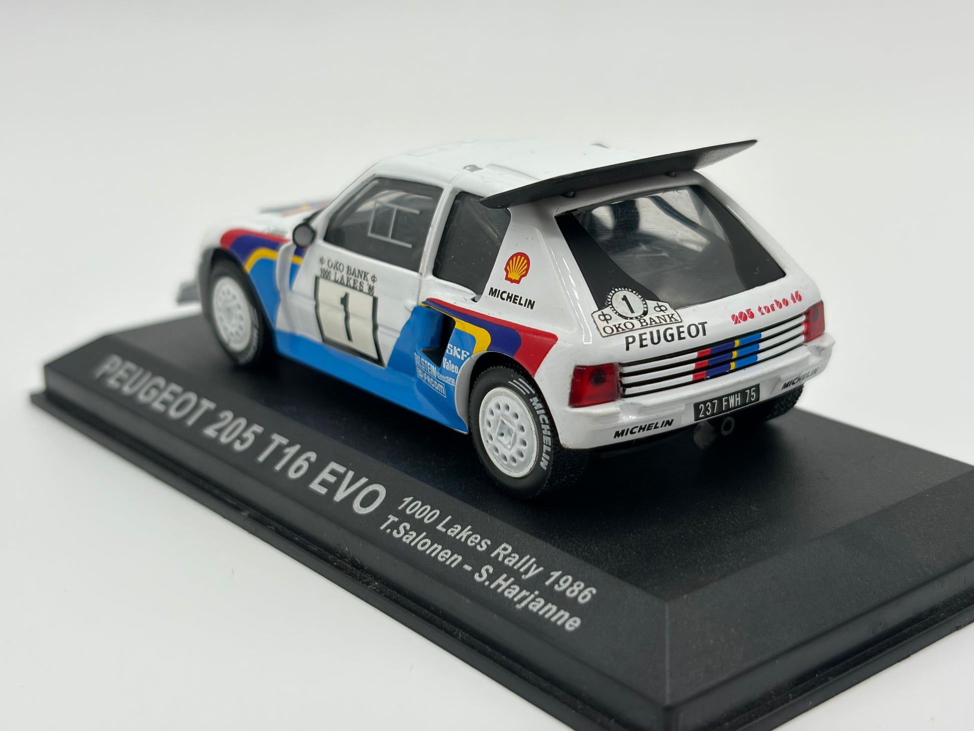 1/43 1986 Peugeot 205 T16 Evo - 1000 Lakes Rally - Salonen / Harjanne | Model Rally Car
