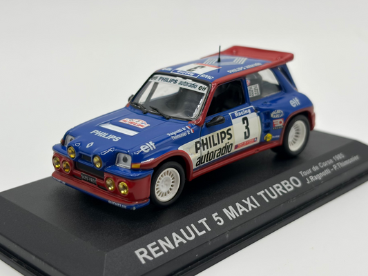1/43 1985 Renault 5 Maxi Turbo - Tour de Corse - Ragnotti / Thimonier | Model Rally Car