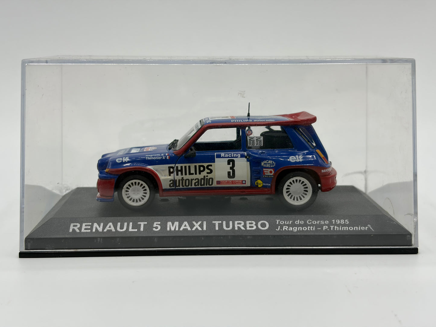 1/43 1985 Renault 5 Maxi Turbo - Tour de Corse - Ragnotti / Thimonier | Model Rally Car