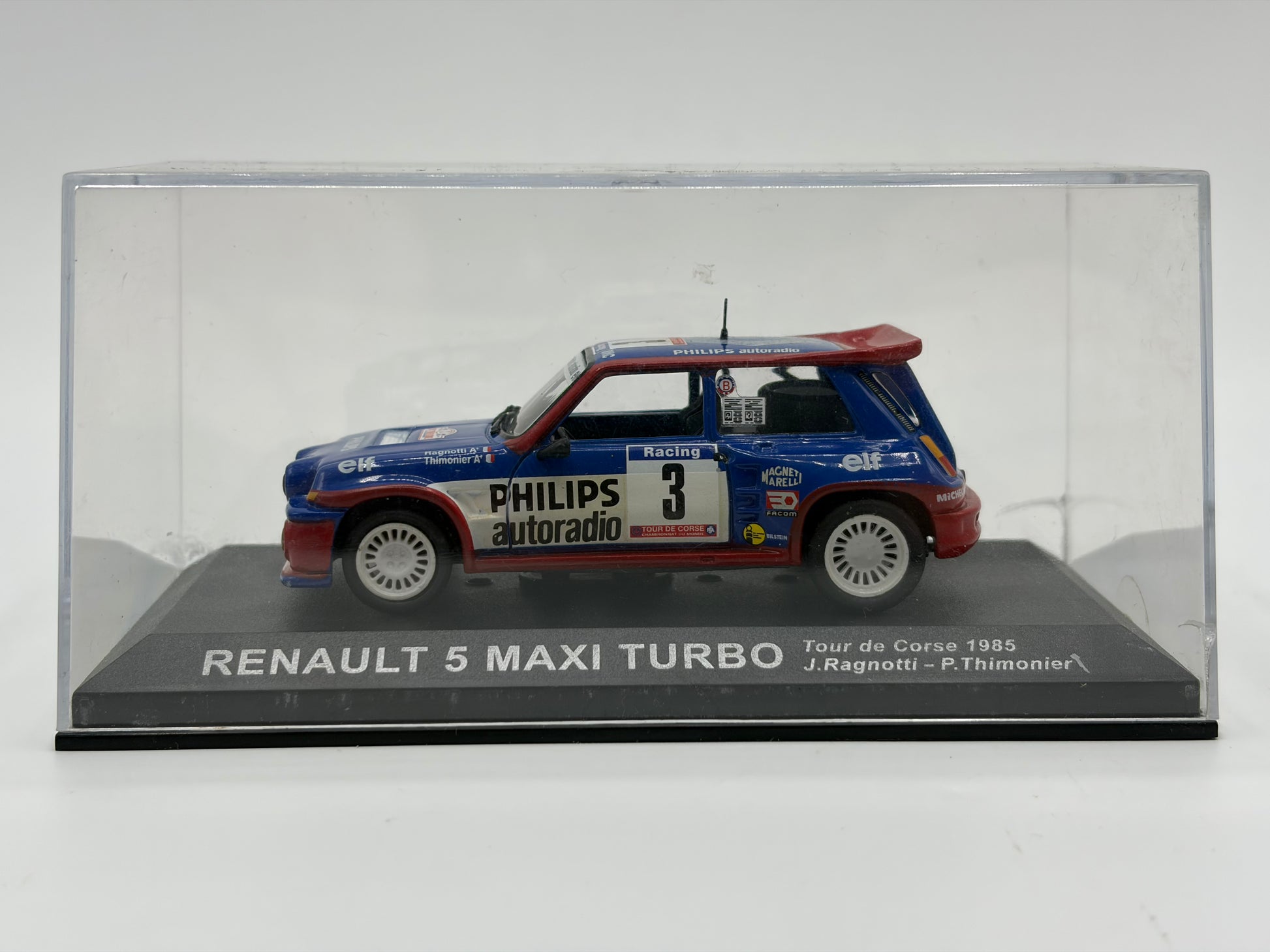1/43 1985 Renault 5 Maxi Turbo - Tour de Corse - Ragnotti / Thimonier | Model Rally Car