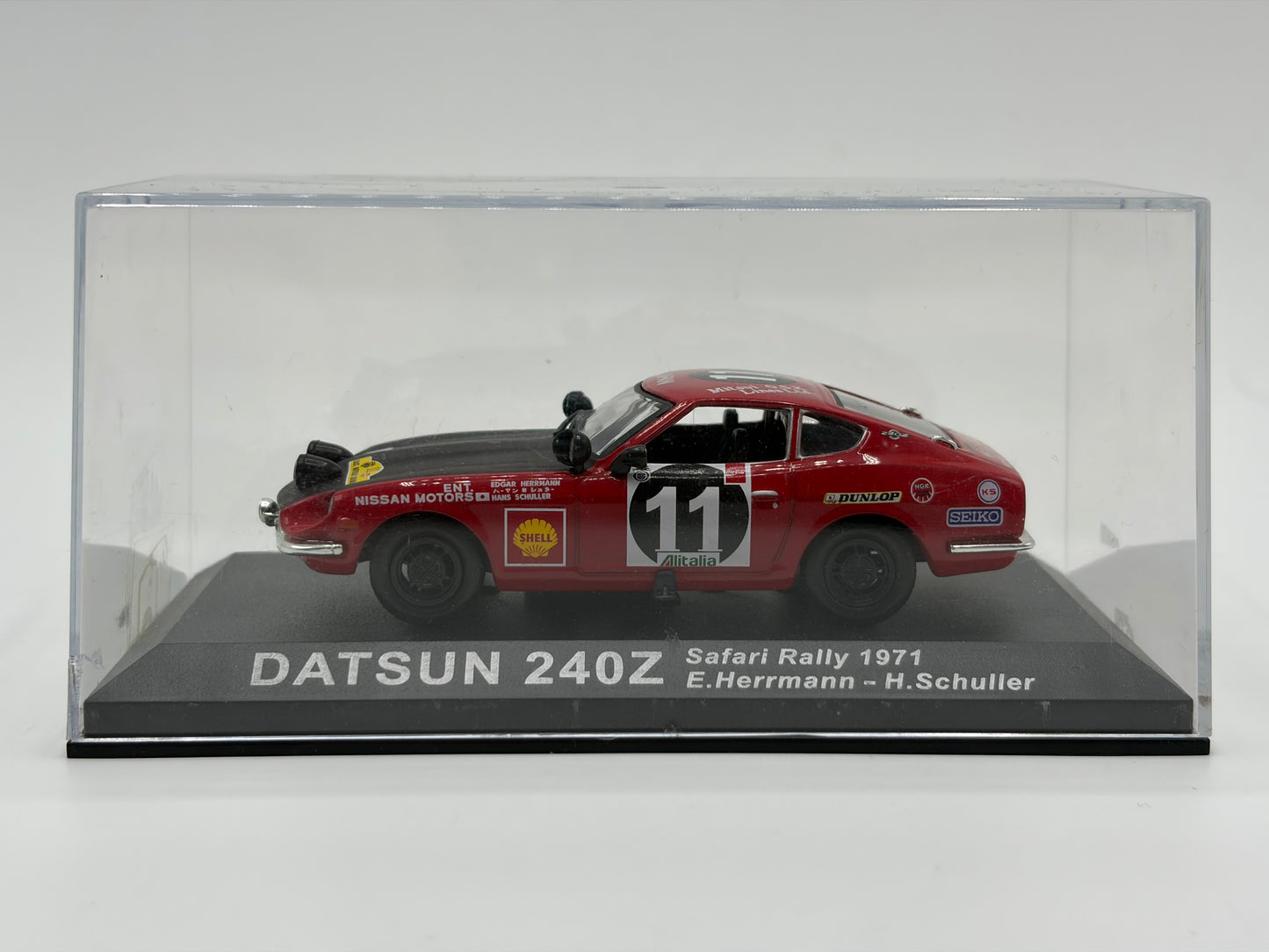 1/43 1971 Datsun 240Z - Safari Rally - Herrmann / Schuller | Model Rally Car