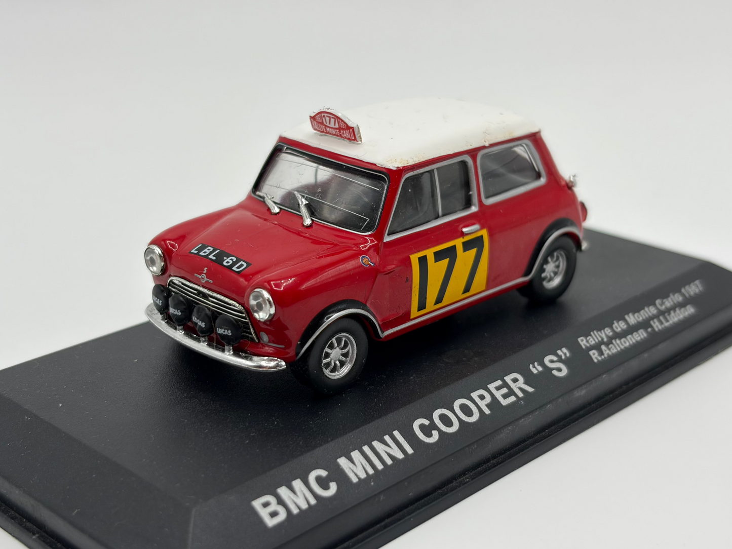 1/43 1967 BMC Mini Cooper S - Monte Carlo Rally - Aaltonen / Liddon | Model Rally Car