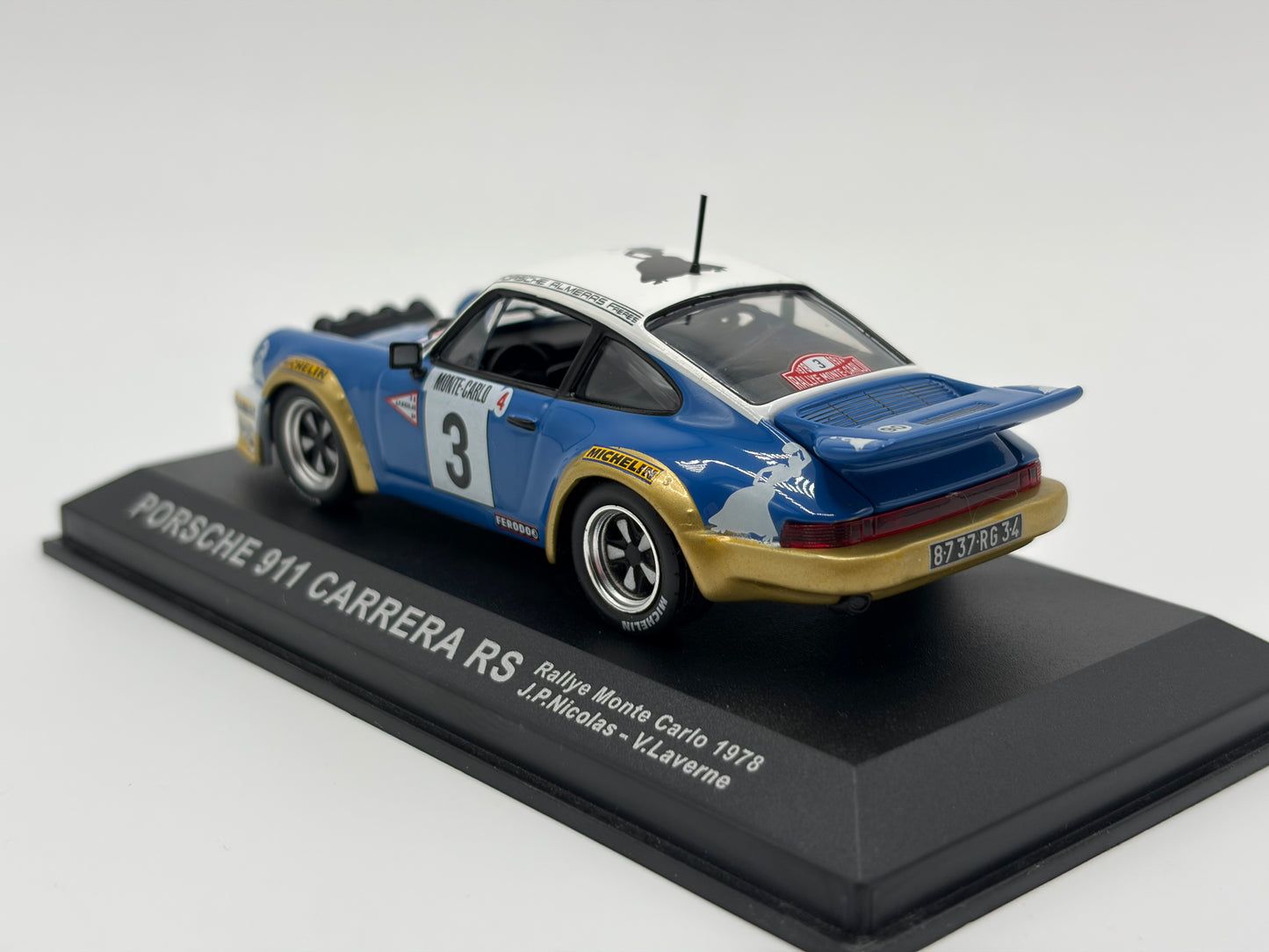 1/43 1978 Porsche 911 Carrera RS - Monte Carlo Rally - Nicolas / Laverne | Model Rally Car