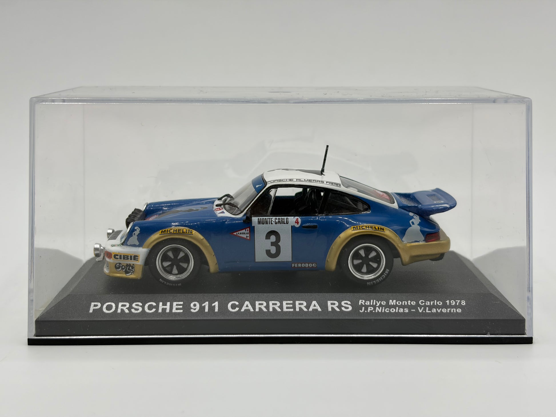 1/43 1978 Porsche 911 Carrera RS - Monte Carlo Rally - Nicolas / Laverne | Model Rally Car