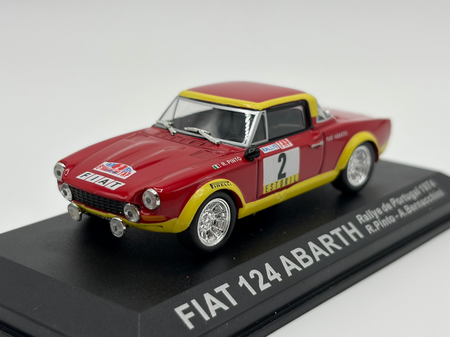 1/43 1974 Fiat 124 Abarth - Rallye de Portugal - Pinto / Bernacchini | Model Rally Car