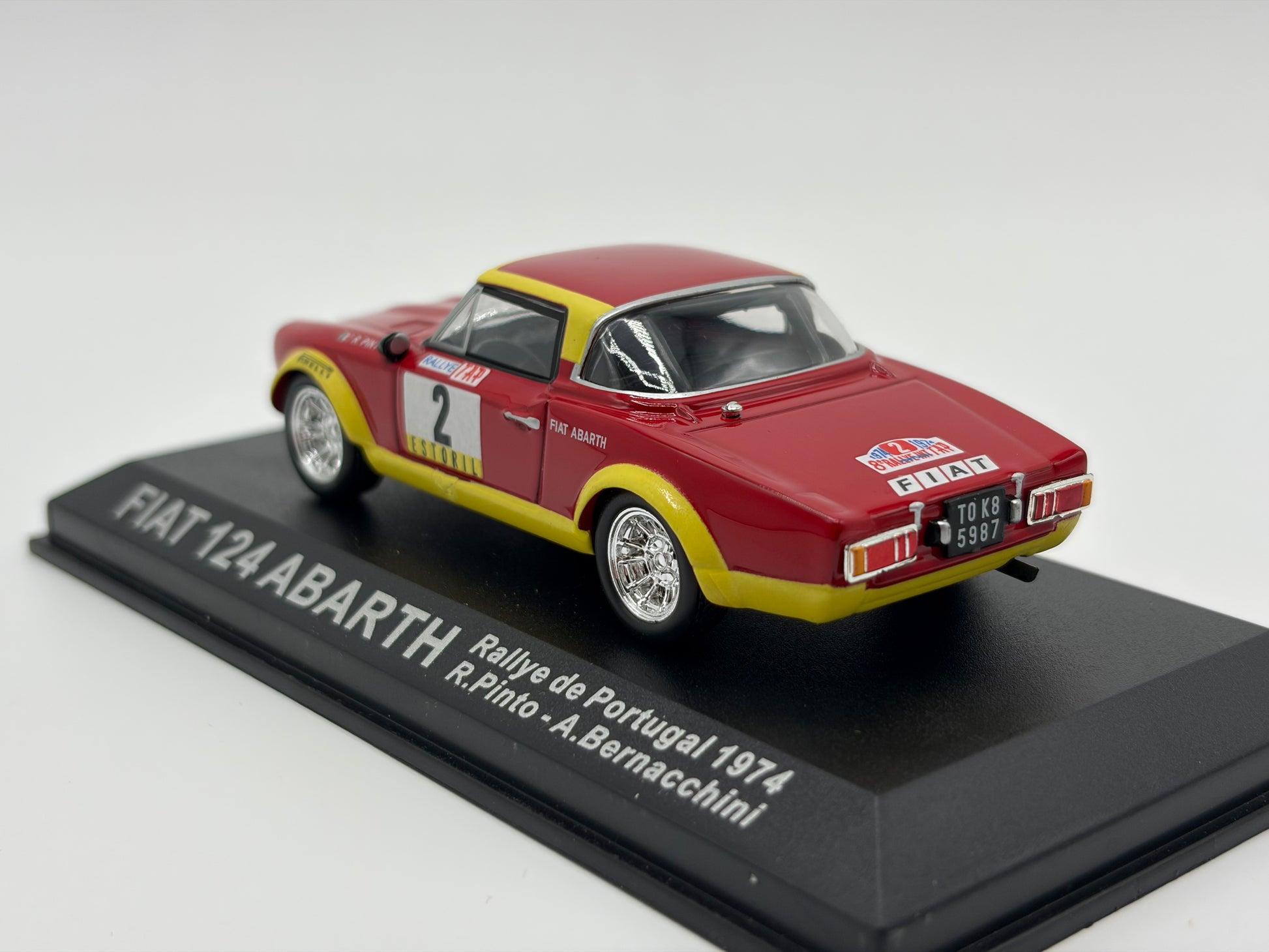 1/43 1974 Fiat 124 Abarth - Rallye de Portugal - Pinto / Bernacchini | Model Rally Car