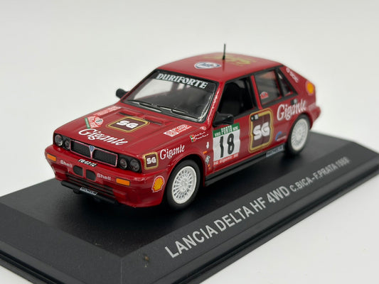 1/43 1988 Lancia Delta HF 4WD - Portugal Rally - Bica / Prata | Model Rally Car
