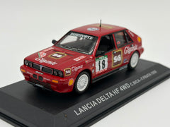 1/43 1988 Lancia Delta HF 4WD - Portugal Rally - Bica / Prata | Model Rally Car
