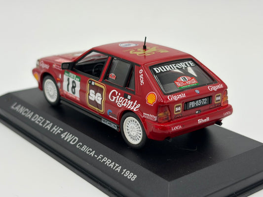 1/43 1988 Lancia Delta HF 4WD - Portugal Rally - Bica / Prata | Model Rally Car