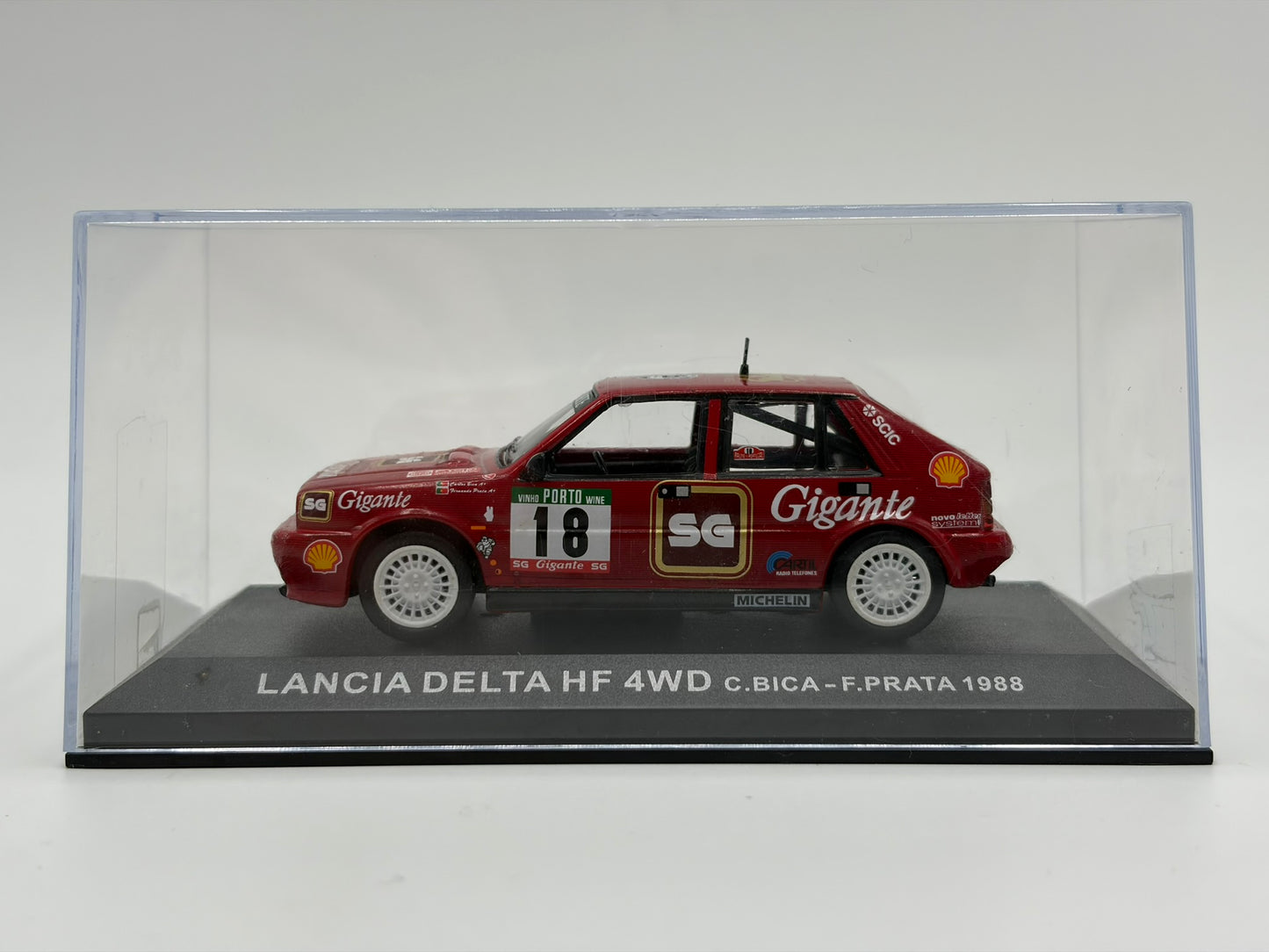 1/43 1988 Lancia Delta HF 4WD - Portugal Rally - Bica / Prata | Model Rally Car