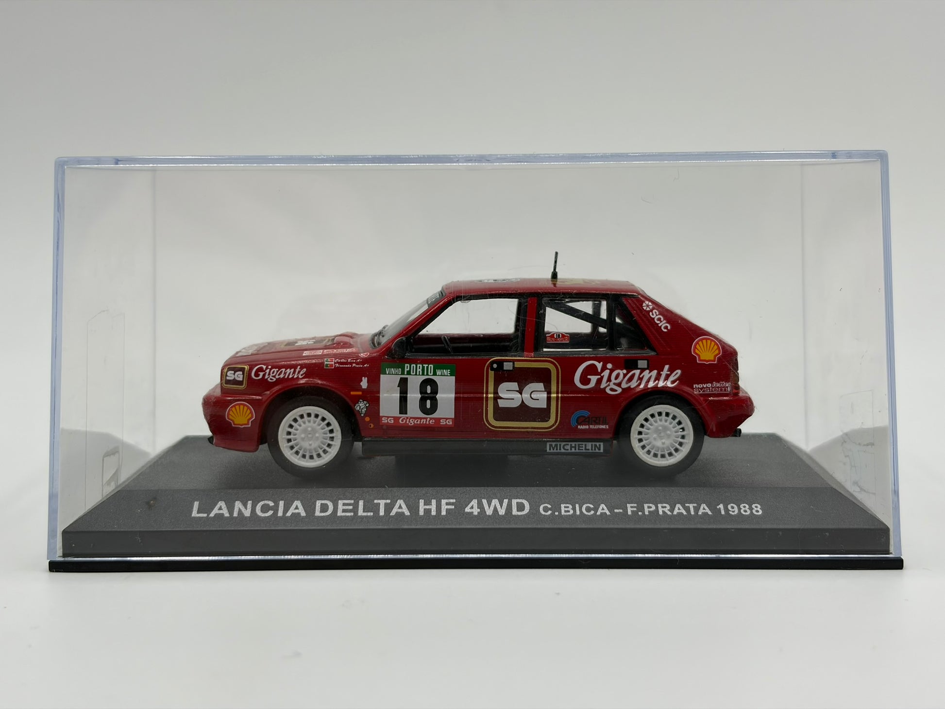 1/43 1988 Lancia Delta HF 4WD - Portugal Rally - Bica / Prata | Model Rally Car