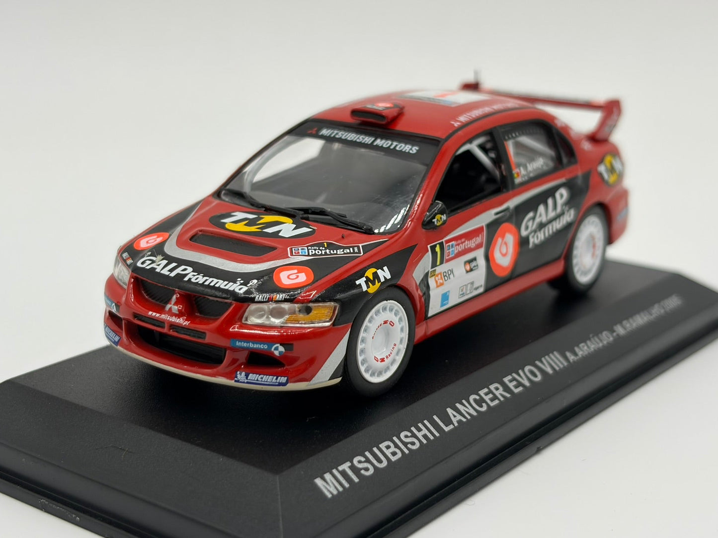1/43 2005 Mitsubishi Lancer Evo III - Portugal Rally - Makinen / Harjanne | Model Rally Car