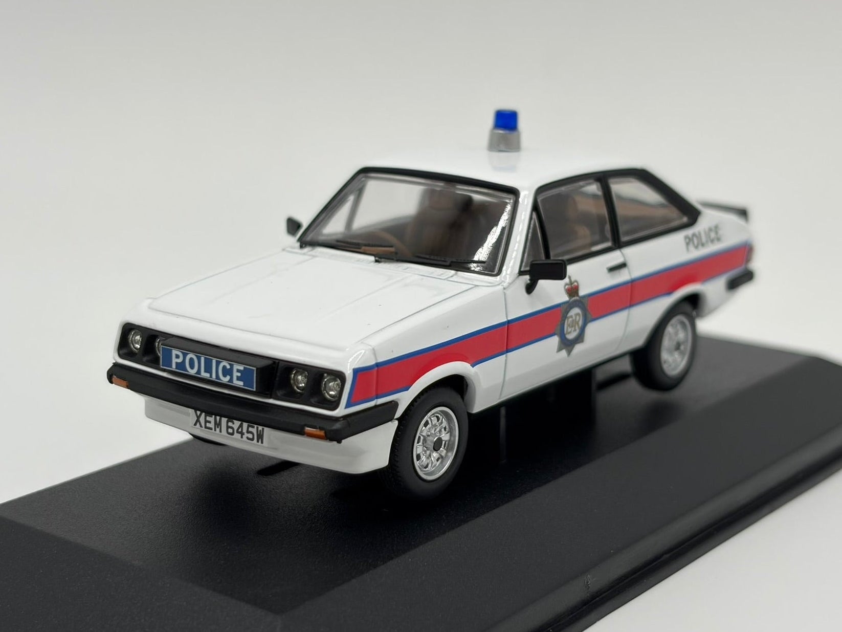 1/43 1981 Ford Escort Mk2 RS2000 - Merseyside Police - Corgi Vanguards | Model Police Car