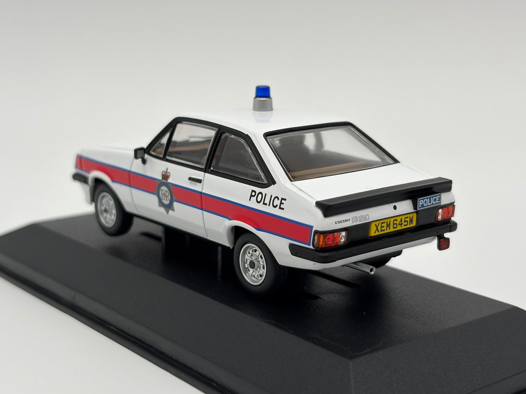 1/43 1981 Ford Escort Mk2 RS2000 - Merseyside Police - Corgi Vanguards | Model Police Car