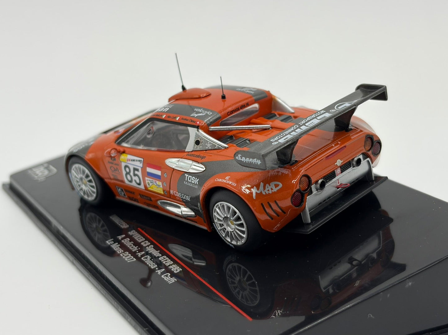 1/43 2007 Spyker C8 Spyder GT-2-R - Belicchi / Chiesa / Caffi - IXO | Model Le Mans Car