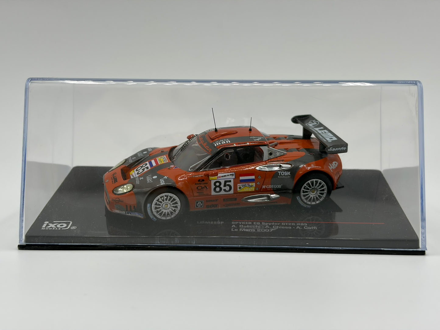 1/43 2007 Spyker C8 Spyder GT-2-R - Belicchi / Chiesa / Caffi - IXO | Model Le Mans Car