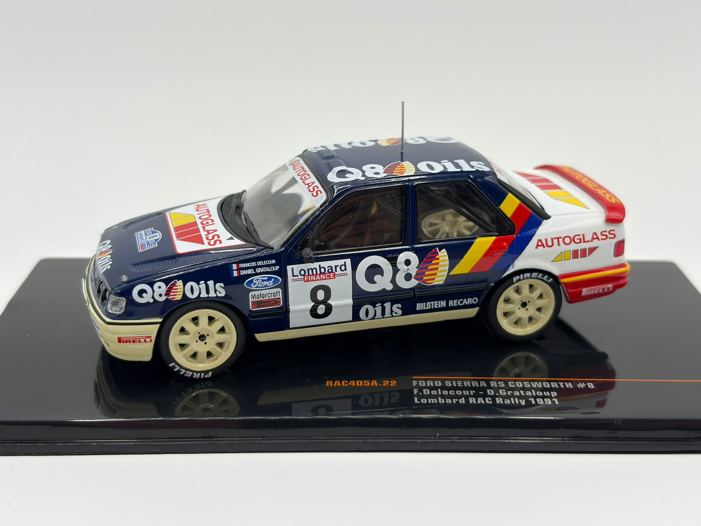 1/43 1991 Ford Sierra RS Cosworth - Delecour / Grataloup - IXO | Model Rally Car